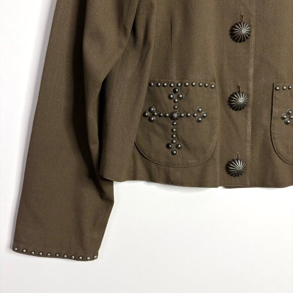 DOUBLE D RANCH Studded Button Front Jacket - Picture 3 of 7